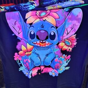 Mexx Blue and Pink Graphic Tee